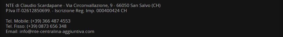 Centralina Aggiuntiva